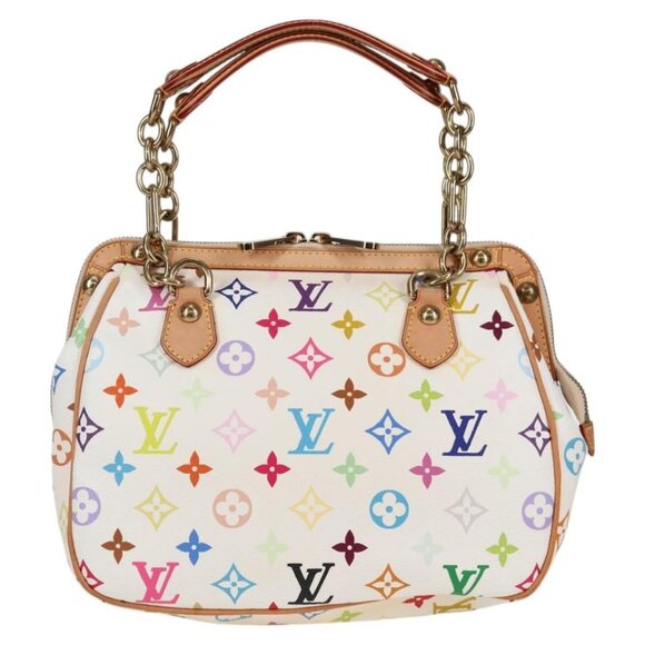 LOUIS VUITTON Monogram Multicolor Gracie MM Bag White - Picture 3 of 16